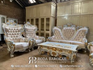 Discount Now Sofa Tamu Mewah Eropa Style Evaldyn Top 1 RB-109