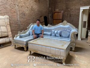 New Kursi Ruang Tamu Mewah – Sofa Jati Ukir Jaguar RB-101