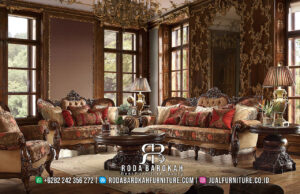 Sofa Tamu Mewah Eleanor Terbaik Carving RB-77