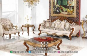 Koleksi Set Sofa Tamu Mewah Jati Ukir Klasik Terbaru RB-173