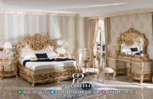 Model Kamar Tidur Mewah Ukir Seribu Bunga RB-186