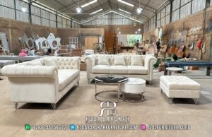 Set Sofa Tamu Stainless Elegan Minimalis Modern RB-224