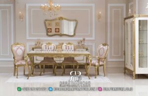 4 kursi Meja Makan Mewah Gold berkualitas terbaik sepanjang masa RB-305