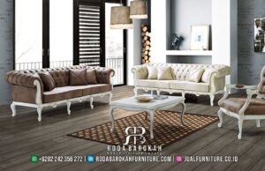 Desain Sofa Ruang Tamu Desain Chester Mewah Klasik RB-269