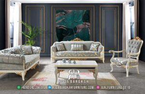 Jual Sofa Tamu Mewah Chester Klasik Ukir Cantik RB-271