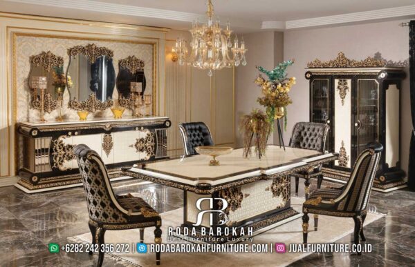 Model Meja Makan Mewah Elite Grandeur Desain Klasik RB-291