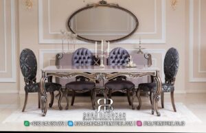 Set Meja Makan Mewah 4 kursi Rekomendasi dari Roda Barokah Furniture RB-307