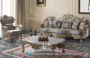 Sofa Tamu Mewah Glamor Terbaru Desain Fusion RB-259