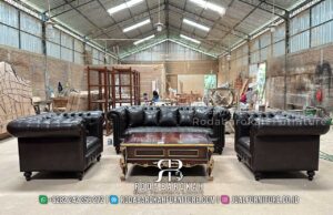 Sofa Tamu Mewah Jati Chesterfield Terbaru Jepara RB-236