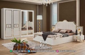Desain Unik Set Tempat Tidur Mewah Jepara Modern, Elegan untuk Kamar Idaman RB-349