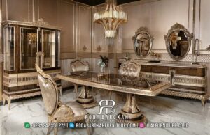 Furniture Meja Makan Mewah Klasik Roda Barokah RB-571