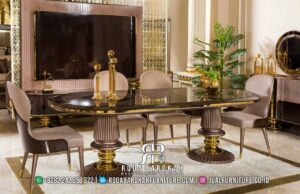 Meja Makan Retro Mewah Terbaru Klasik Jepara RB-572