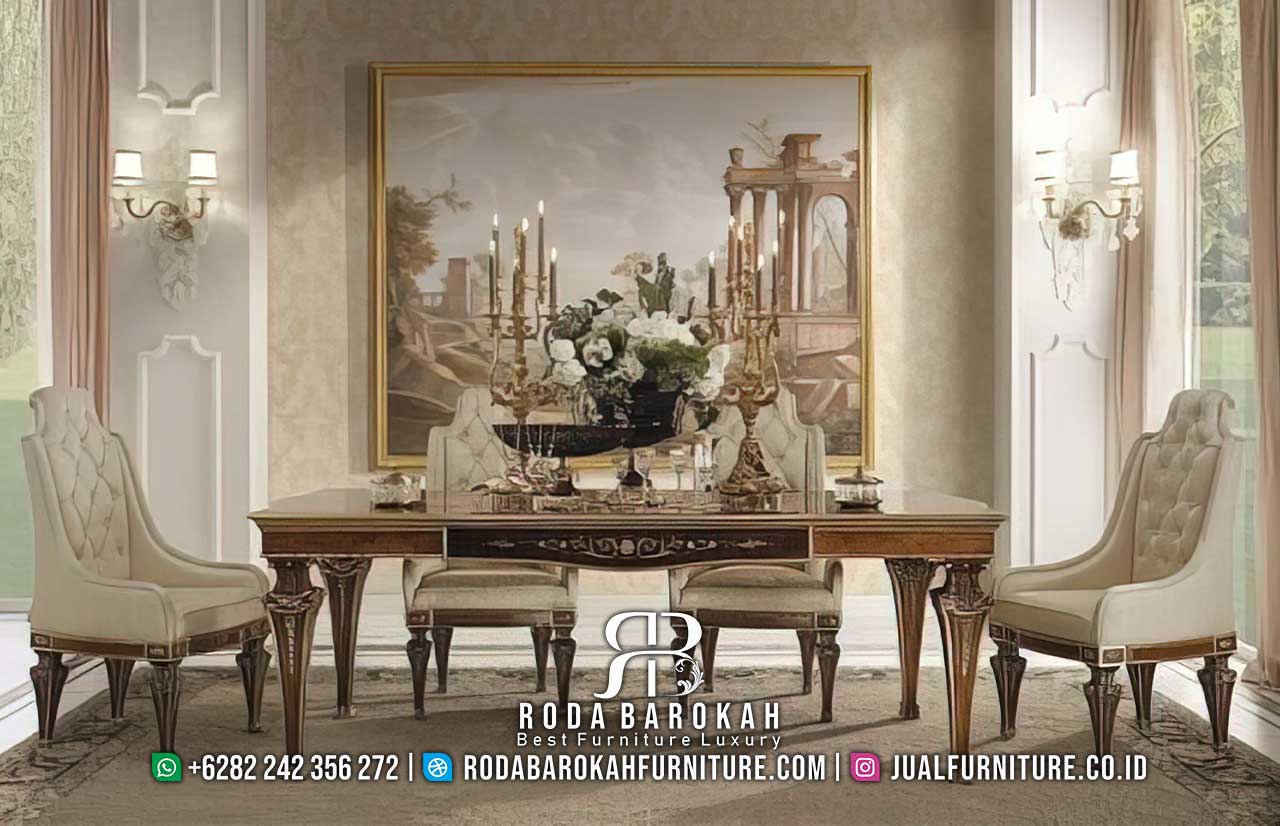 Favorit Meja Makan Minimalis Modern Mudah Dibersihkan RB-728