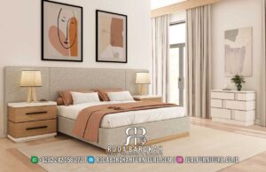 Best Deal Tempat Tidur Minimalis Modern, hadir dengan rangka kayu jati doff dan busa density foam, menawarkan kenyamanan elegan untuk tidur yang lebih berkualitas.
