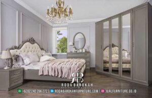 Tempat Tidur Minimalis Modern Asli Jepara RB-766 dengan rangka kayu jati dan finishing warna doff, sempurna untuk menambah kesan mewah di kamar tidur Anda.