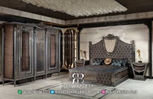 Harga Spesial Tempat Tidur Mewah Louis dengan kayu jati dan ukiran klasik memberikan kenyamanan serta sentuhan elegan untuk kamar Anda.