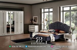 Flash Sale Kamar Tidur Mewah Modern Warna Netral RB-893 hadir dengan rangka kayu jati dan busa tebal, menjadikan ruang tidur Anda lebih elegan dan nyaman.