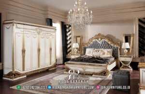 Serbu Sekarang Kamar Set Luxury Mewah dengan rangka kayu jati dan finishing lac yang elegan, hadirkan nuansa klasik modern di rumah Anda.
