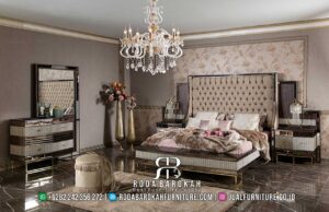 Super Promo Jual Tempat Tidur Mewah Model Terbaru RB-896, terbuat dari kayu jati dengan finishing Holz, menawarkan gaya modern luxury yang elegan dan nyaman.