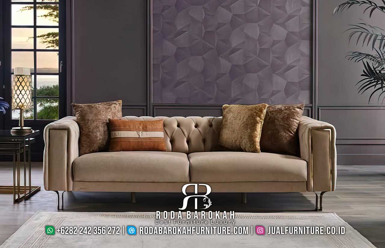 Bergaransi Sofa Tamu Stainless Mewah Warna Menarik RB-952