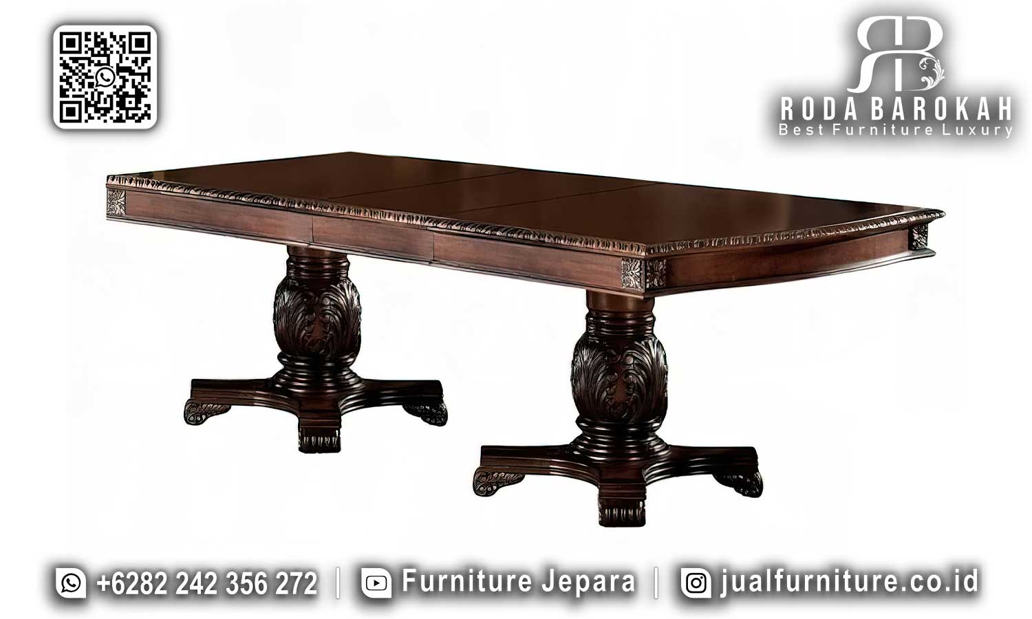 Custom Meja Makan Mewah Desain Modern RB-959