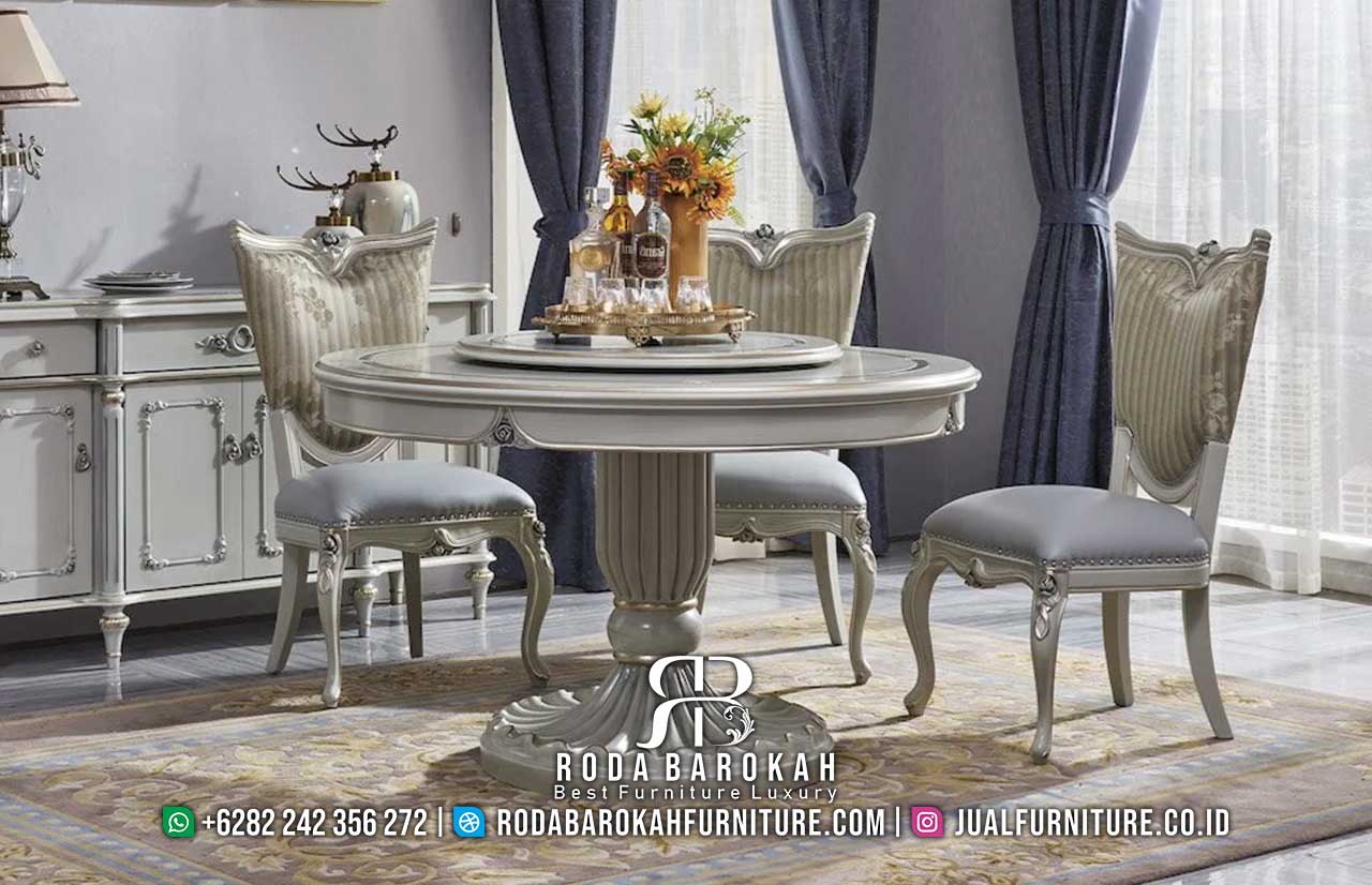 Promo Meja Makan Ukir Minimalis Finishing Rapi RB-983