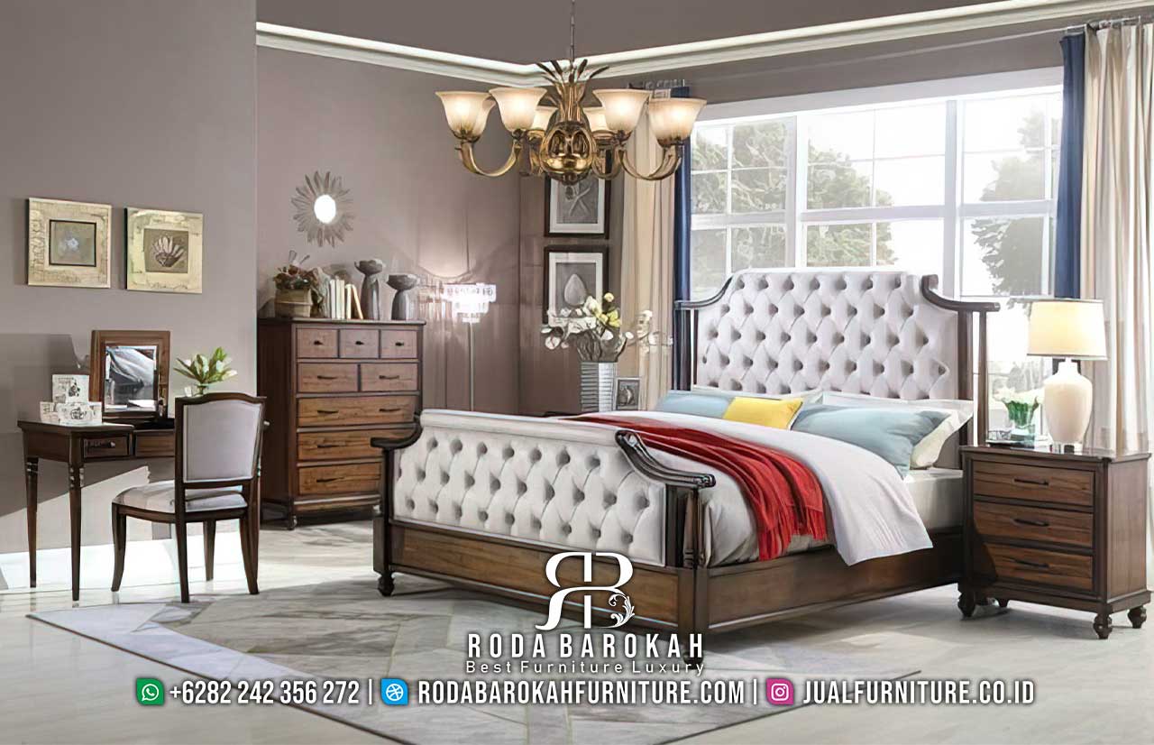 Toko Online Tempat Tidur Nuansa Jati Multifungsi Unik RB-943 hadir dengan rangka kayu jati dan headboard tufted, menciptakan nuansa elegan dan mewah d...