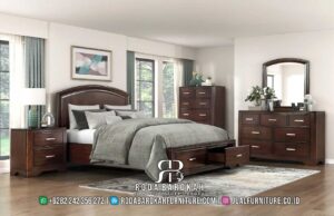 Tempat Tidur Natural Jati Verona Ornamen Elegan RB1015 hadir dengan kayu jati berkualitas, finishing Holz, dan laci penyimpanan, sempurna untuk gaya minimalis modern Anda.