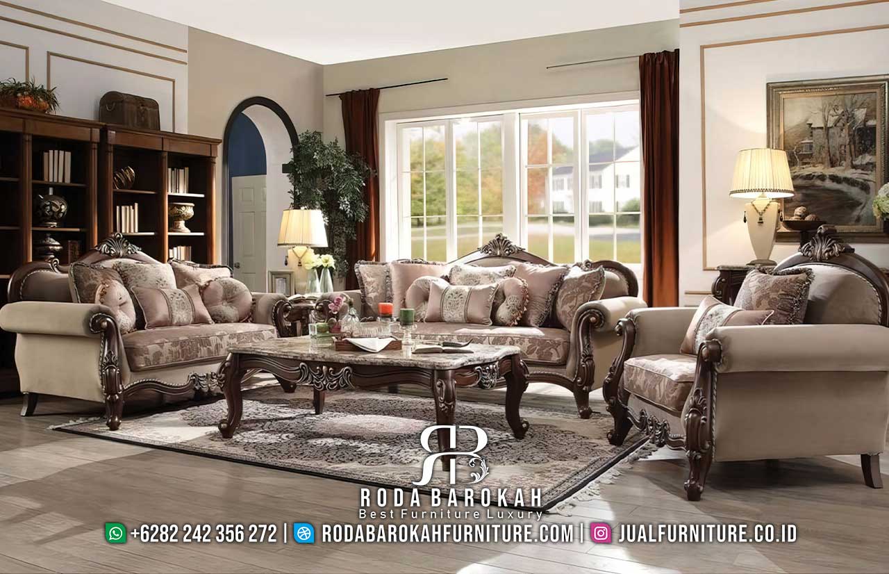 Jual Sofa Mewah Ruang Tamu Verona Nuansa Elegan RB1048