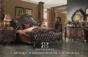 Set Kamar Tidur Klasik Mewah Kayu Jati RB1077