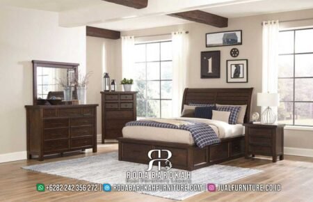10 Desain Tempat Tidur Jati Minimalis Terpopuler 2024 RB-333