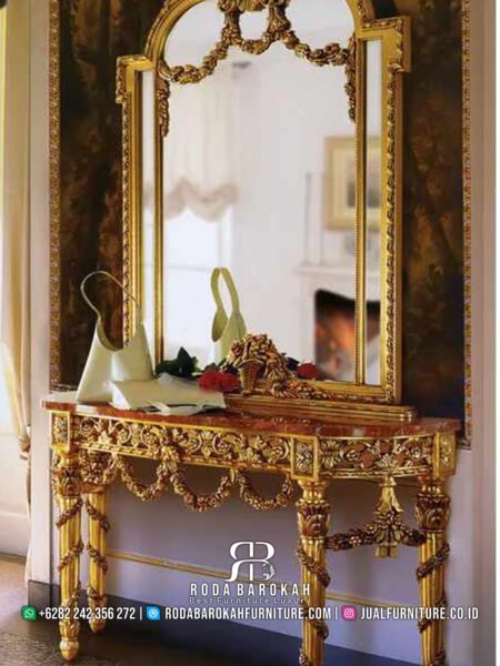 Bestseller Meja Konsul Ukiran Mewah Furniture Jakarta Terbaru RB-119