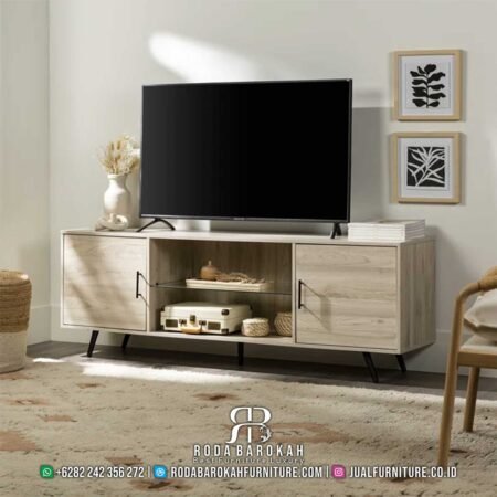 Bufet Meja Tv Jati Minimalis Desain Retro RB-285