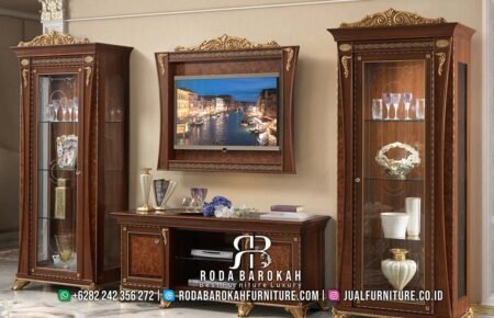 Bufet Tv Jati Mewah Luminary Luxe Carved RB-190