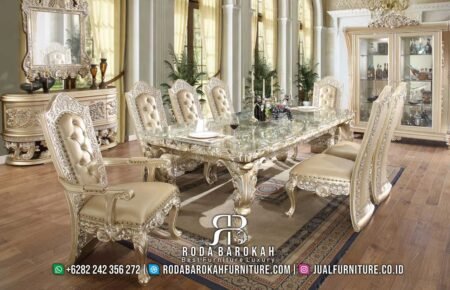 Desain Meja Makan Mewah Sultan Full Ukir RB-226