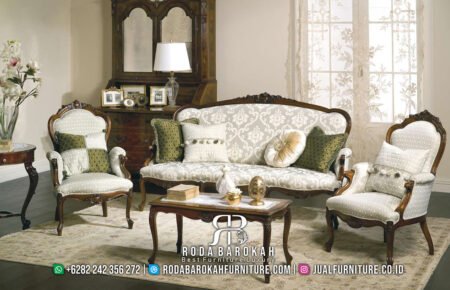Desain Sofa Tamu Mewah Luxury Carving RB-72