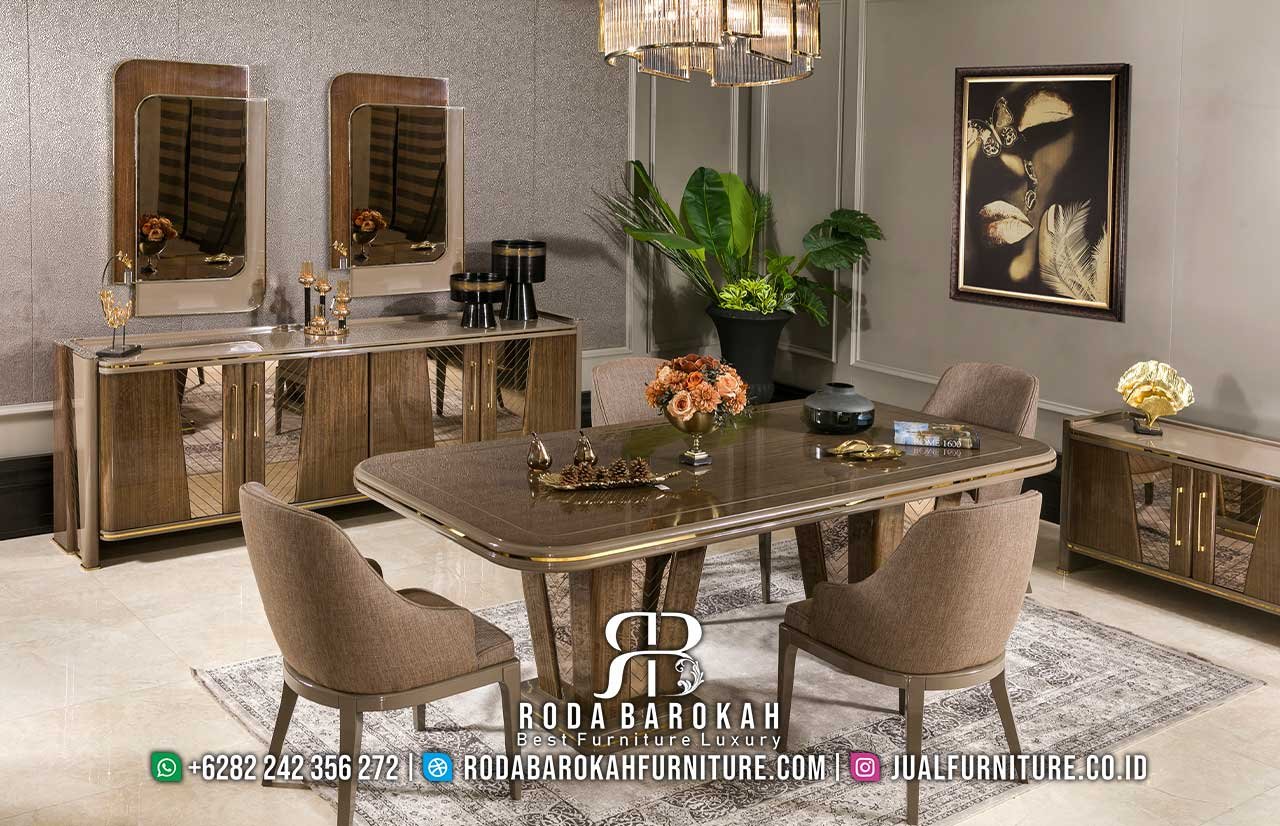 Furniture Jepara Meja Makan Retro Minimalis Modern RB-410 - Gambar 2