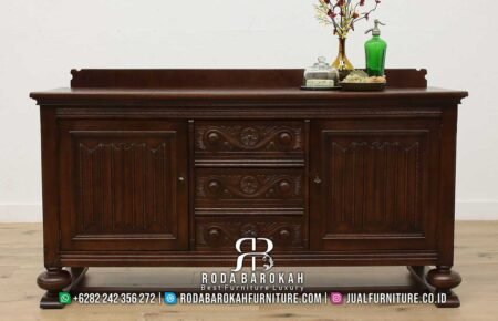 Furniture Meja Drawer Nakas Jati Mewah Ukir RB-537