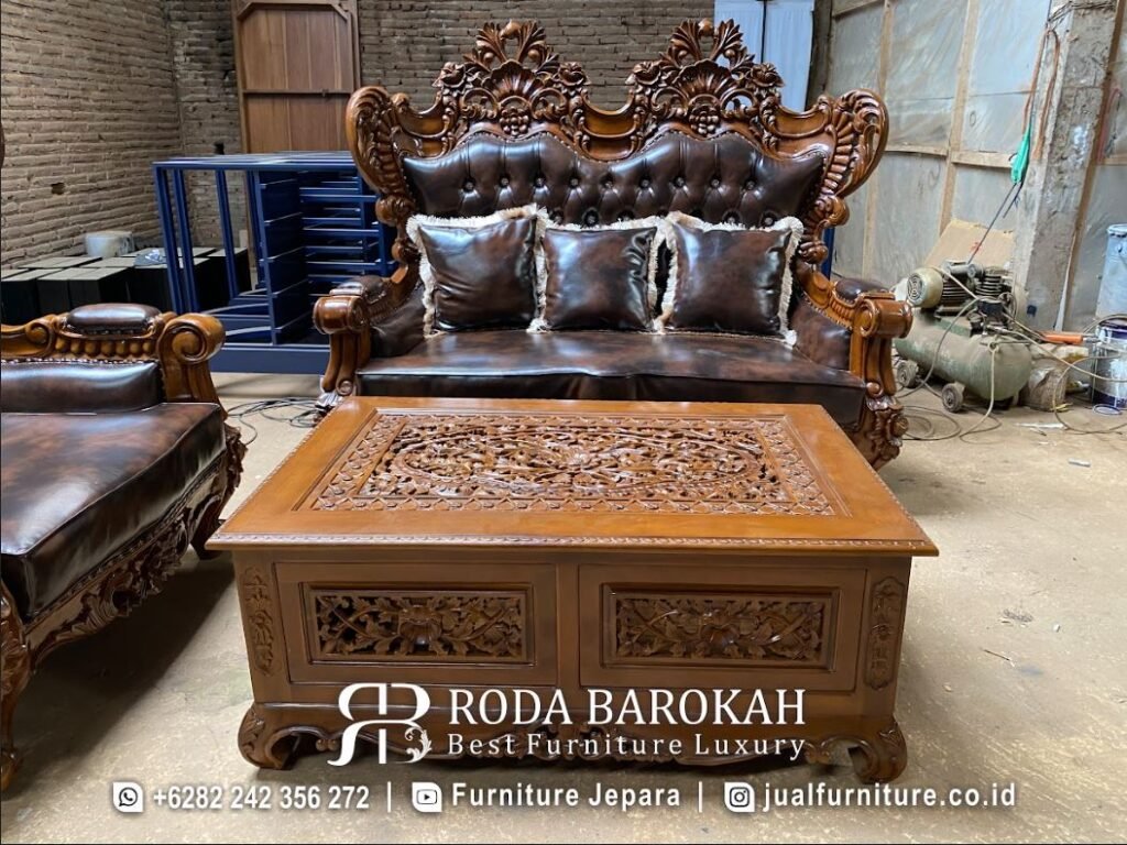 Furniture Sofa Tamu Mewah Luxury Golden New Update RB-96