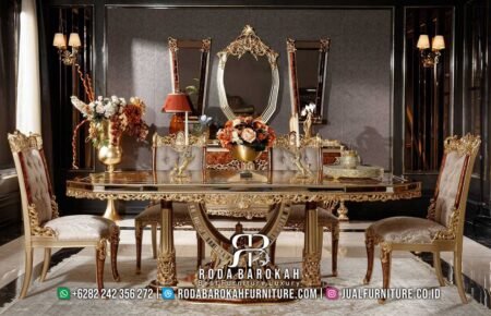 Golden Meja Makan Mewah Bellagio Furniture RB-450