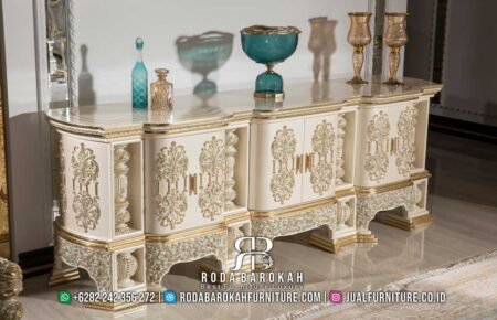 Harga Bufet Tv Klasik Jepara Desain Modern Terkini RB-294