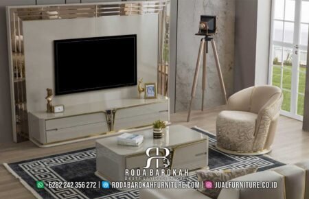 Harga Bufet Tv Mewah Stainless Amara Terbaru RB-390