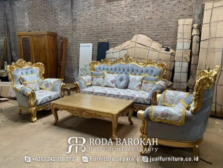 Harga Kursi Sofa Tamu Mewah Jepara Royal King Furniture RB-110