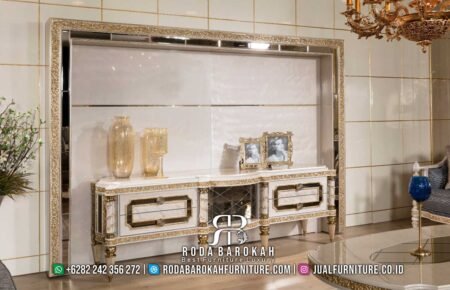 Jual Bufet Tv Ukiran Mewah Mebel Jepara Terbaru RB-295