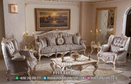 Jual Sofa Tamu Mewah Imperial Ebony Gold Leaf Royal RB-172