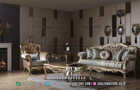 Jual Sofa Tamu Mewah Ukir Jepara Furniture Terbaru RB-33