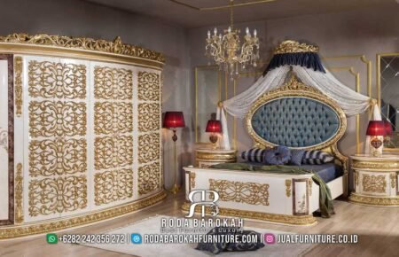 King Bedroom Tempat Tidur Mewah Gold Luxury Royal RB-419