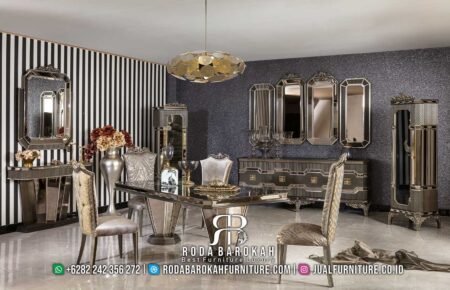 Luxurious Meja Makan Jepara Desain Klasik Modern RB-439