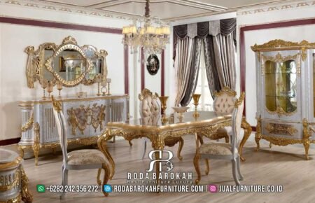 Luxury Gold Meja Makan Mewah Arabella RB-523