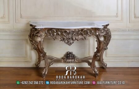 Meja Console Mewah Terbaru Elegan Desain Konsul Klasik RB-393